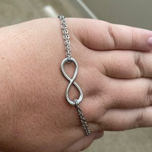 Infinity bracelet, size small/medium wrist.